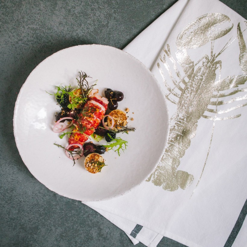 KITCHEN TOWEL LA CERISE HOMARD ORAGE...