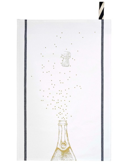 KITCHEN TOWEL LA CERISE PARTY ORAGE 50X70 100% ORGANIC COTTON