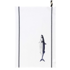 KITCHEN TOWEL LA CERISE MAQUEREAU BRIGHT BLUE 50X70 100%...