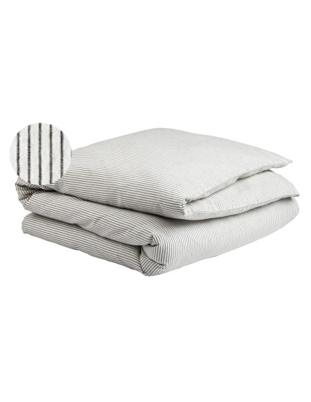 DUVET COVER LA CERISE LEONIE CAVIAR 220x240 100% ORGANIC COTTON