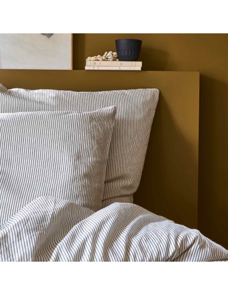 PILLOW CASE LA CERISE LEONIE CAVIAR 70x50 100%ORGANIC COTTON