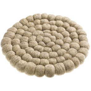 PLAT COASTER WINKLER BRIAN NATUREL D20 100%RECYCLED WOOL 2