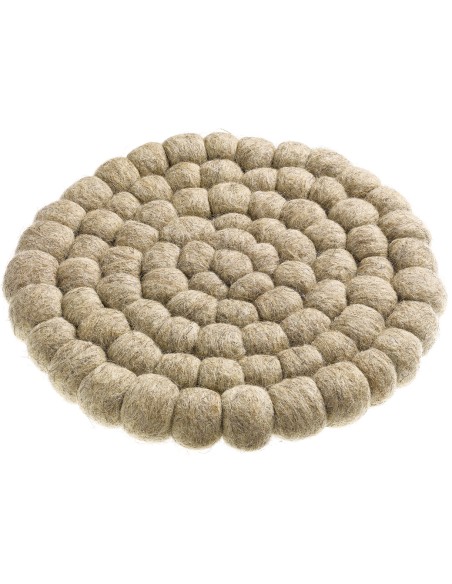 PLAT COASTER WINKLER BRIAN NATUREL D20 100%RECYCLED WOOL