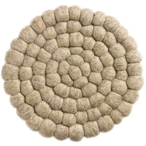 PLAT COASTER WINKLER BRIAN NATUREL D20 100%RECYCLED WOOL
