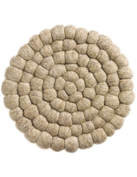 PLAT COASTER WINKLER BRIAN NATUREL D20 100%RECYCLED WOOL