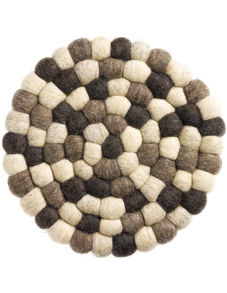 PLAT COASTER WINKLER BRIAN NATUREL D20 100%RECYCLED WOOL