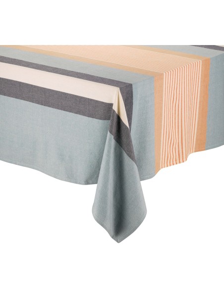 TABLECLOTH WINKLER YUNA AZUR 170x250 100% RECYCLED COTTON