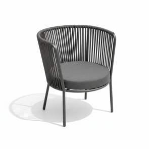 ARMCHAIR THAPSA 04 72x74x76  ALUMINIUM-ROPE