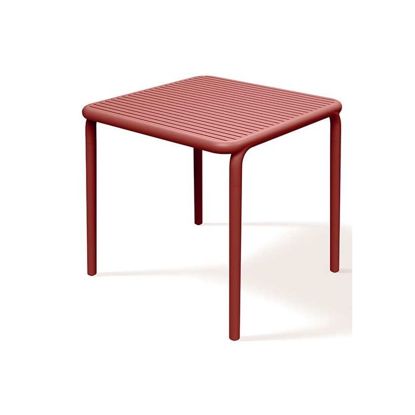 OUTDOOR DINING TABLE BRENE RED...
