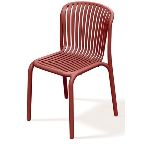 OUTDOOR CHAIR  BRENE RED PP GLASS FIBER 52x53x82