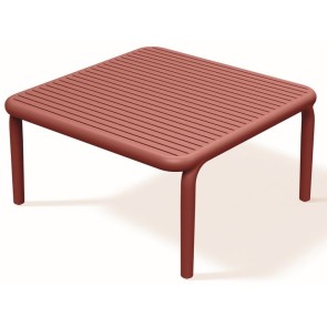 ΤΡΑΠΕΖΙ BRENE ΚΟΚΚΙΝΟ 80x80x40 PP GLASS FIBER ΕΞΩΤΕΡΙΚΟΥ...