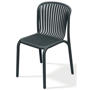 OUTDOOR CHAIR BRENE BLACK PP GLASS FIBER 52x53x82