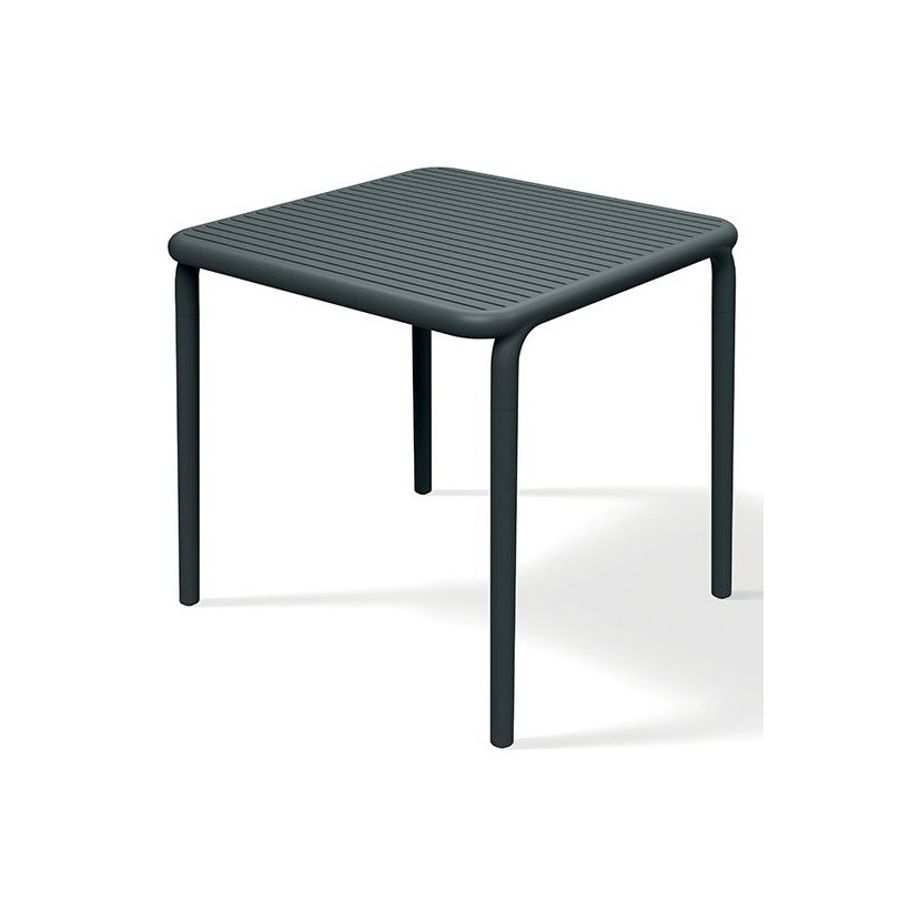 ΤΡΑΠΕΖΙ BRENE ΜΑΥΡΟ 80x80x75 PP -...