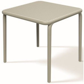 OUTDOOR DINING TABLE BRENE BEIGE PP - GLASS FIBERS 80x80x75