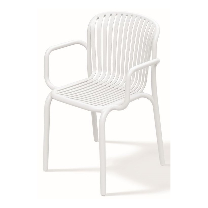 OUTDOOR CHAIR BRENE WHITE PP - GLASS...