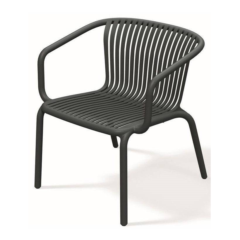 OUTDOOR ARMCHAIR BRENE BLACK PP -...