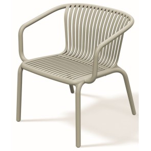 OUTDOOR ARMCHAIR BRENE BEIGE PP - GLASS FIBERS 67x62x74