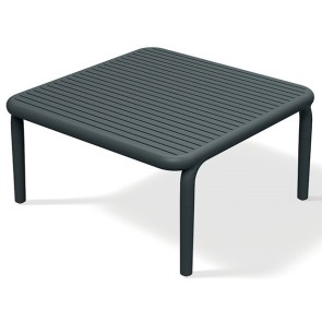 OUTDOOR COFFEE TABLE BRENE BLACK PP - GLASS FIBERS 80x80x40