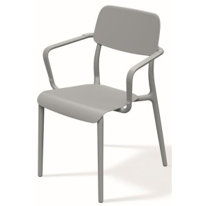 OUTDOOR CHAIR RIMO GREY PP GLASS FIBER 57x55x84