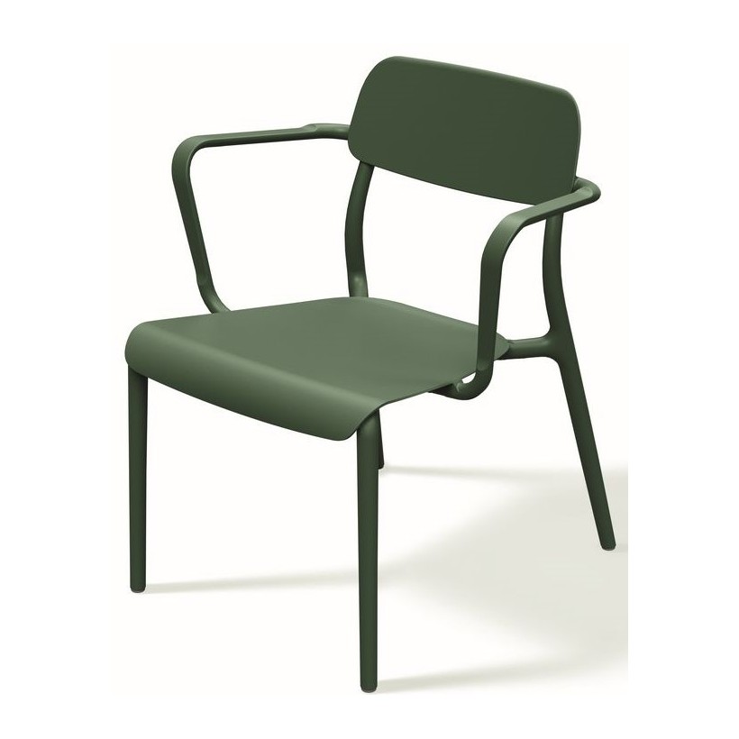 OUTDOOR ARMCHAIR RIMO GREEN PP GLASS...