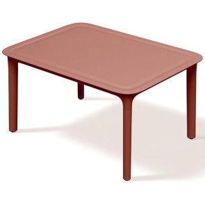 OUTDOOR COFFEE TABLE RIMO BURNT BRICK PP GLASS FIBER...