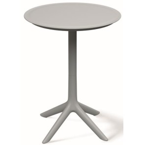 OUTDOOR COFFEE SIDE TABLE RIMO GRΕΥ PP GLASS FIBER ROUND...