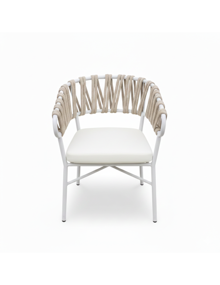 ALIPA 01 59x58x80 CHAIR ALUM-ROPE