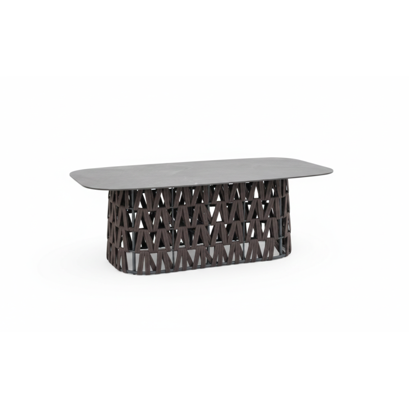 ALIPA 04 200x80x75 TABLE ALUM-ROPE