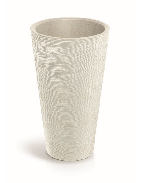 GARDEN POT TUBRA SLIM D60 H100 SAND POLYETHYLENE