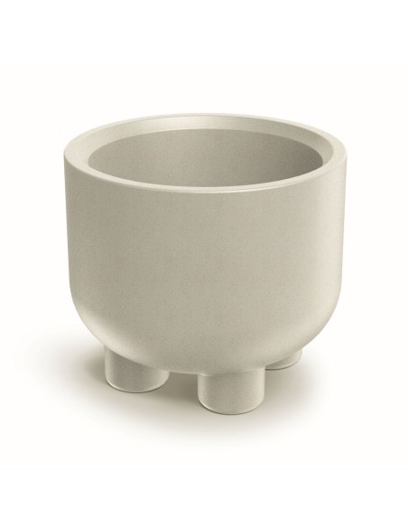PLASTIC POT ETHICK MOLTA FOOT D60xH50 SAND