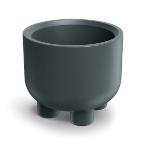 GARDEN POT MOLTA FOOT D60 H50 GRAPHITE POLYETHYLENE