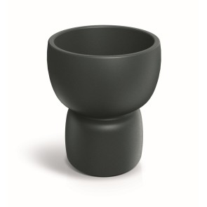 GARDEN POT DUALA D48xH55 GRAPHITE POLYETHYLENE