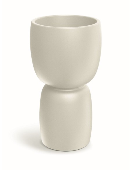 GARDEN POT DUALA SLIM D40xH70 SAND POLYETHYLENE