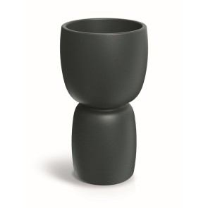 ΓΛΑΣΤΡΑ DUALA SLIM D40xH70 GRAPHITE POLYETHYLENE