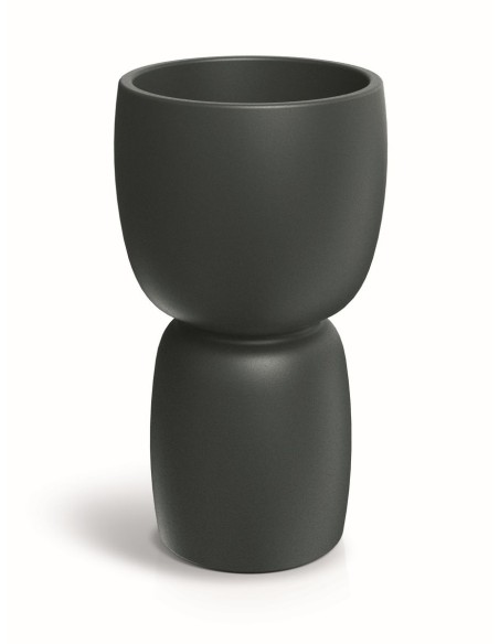 ΓΛΑΣΤΡΑ DUALA SLIM D40xH70 GRAPHITE POLYETHYLENE