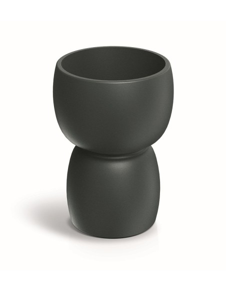 GARDEN POT DUALA SLIM D30x54 GRAPHITE POLYETHYLENE