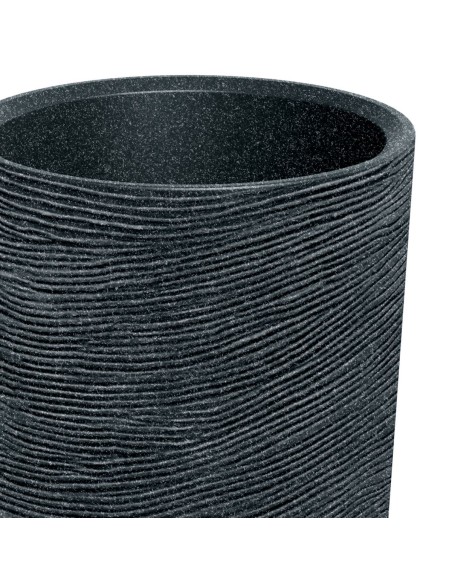 GARDEN POT TUBRA SLIM D48 Η105 GRANITE POLYETHYLENE