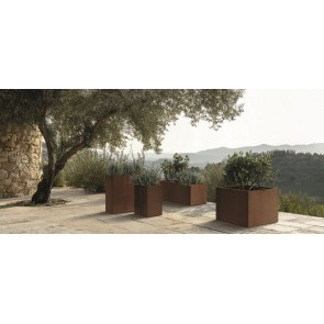 ΓΛΑΣΤΡΑ CUBLA CORTEN STEEL 48Χ47ΧH40 POLYETHYLENE 2