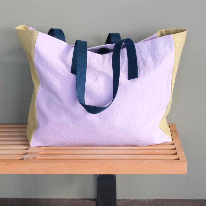 SHOPPING BAG LA CERISE TRICOLO LILAS...