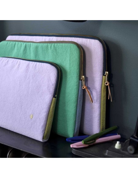 TABLET CASE TRICOLO DETOX BLUETIFUL 26X19 ORGANIC COTTON