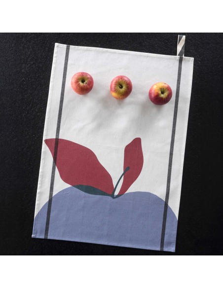 KITCHEN TOWEL LA CERISE POMME BLUETIFUL 50X70 100% ORGANIC COTTON