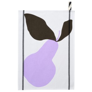 KITCHEN TOWEL LA CERISE POIRE LILAS 50X70 100% ORGANIC...