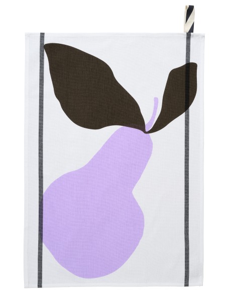 ΠΕΤΣΕΤΑ ΚΟΥΖΙΝΑΣ LA CERISE POIRE LILAS 50X70 100% ΟΡΓΑΝΙΚΟ ΒΑΜΒΑΚΙ