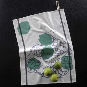KITCHEN TOWEL LA CERISE FILET CITRON VERT 50X70 100%... 2