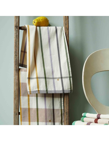 KITCHEN TOWEL LA CERISE ARCHIE NUTS 70x50 SET X2 100% ORGANIC COTTON