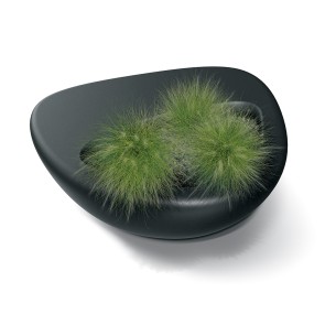GARDEN POT BLUMIO GRAPHITE TBL120 Η38