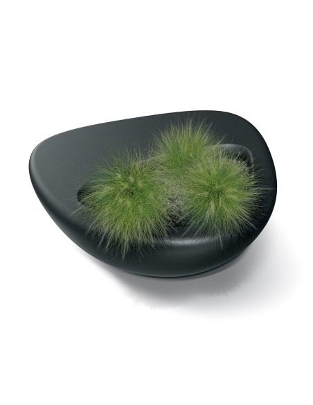 GARDEN POT BLUMIO GRAPHITE TBL120 Η38