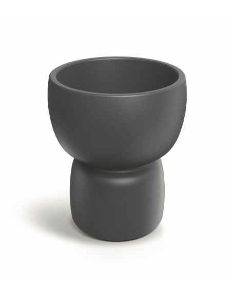 GARDEN POT DUALA D60xH68 CONCRETE GRAY POLYETHYLENE