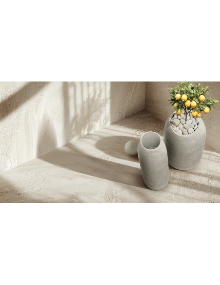 GARDEN POT EPOCCO BOLD D48 H60 MACCHIATO  POLYETHYLENE
