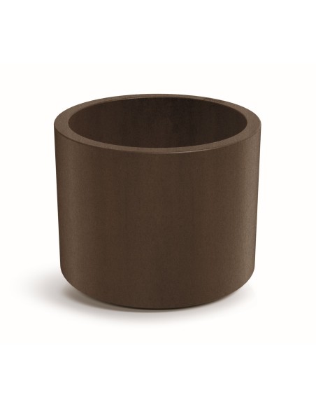 GARDEN POT TUBLA 60xH45 CORTEN STEEL POLYETHYLENE